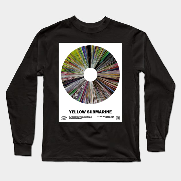 minimal_Yellow Submarine Warp Barcode Movie Long Sleeve T-Shirt by silver-light